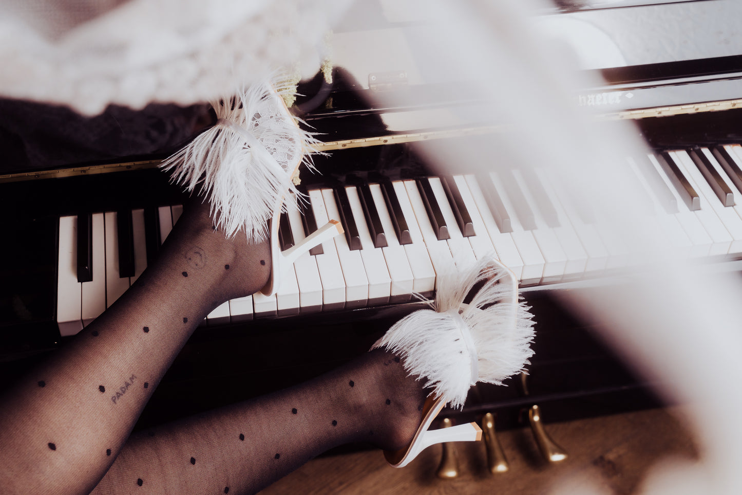 Up-Cycled Faux Ostrich Feather Heels (1of1)