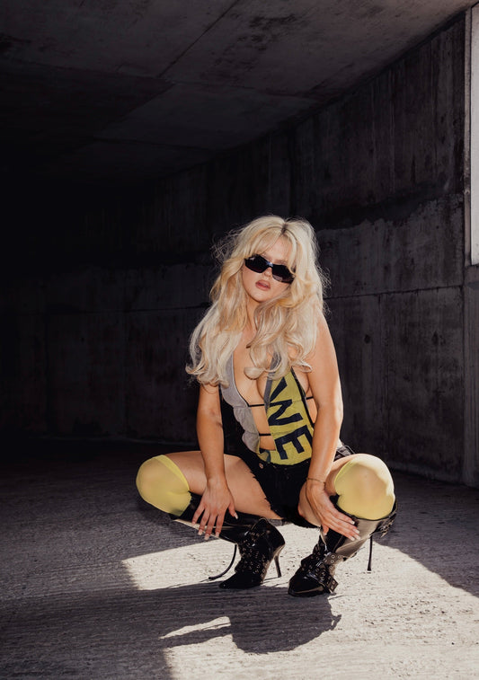 Wet Paint Digitally Printed Cut Out Top