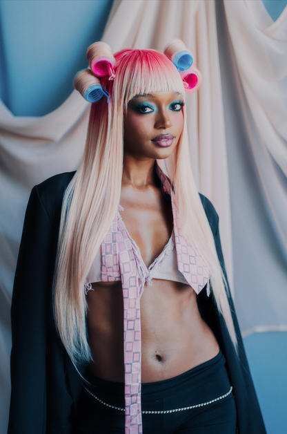 Up-Cycled Tie Bikini Top