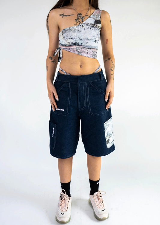 S/S23 Pink Print Crop Top